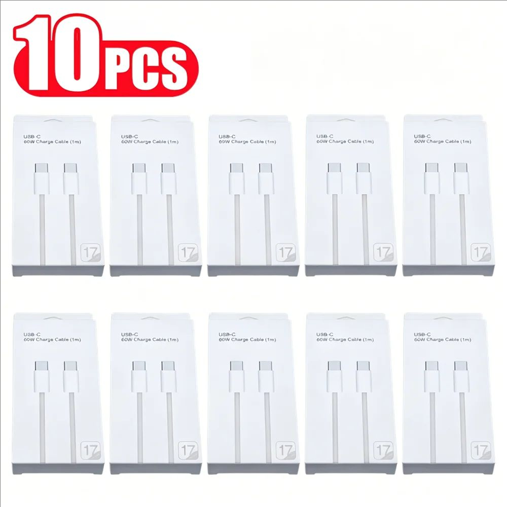 Phone Accessories Wholesale - 10 szt. Kabel USB-C PD 60W