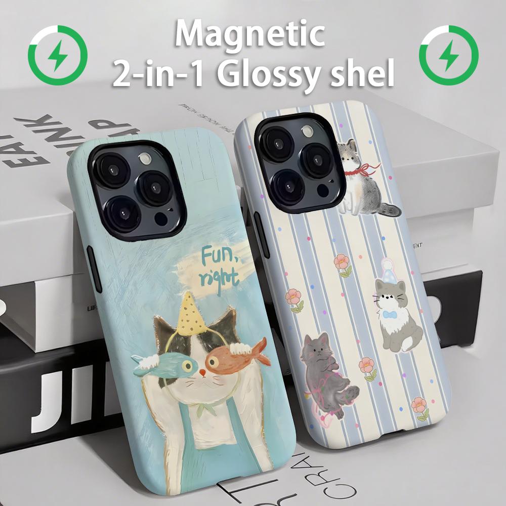 Etui na telefon Cute cats and  – Magnetic Phone Case recenzja i cena