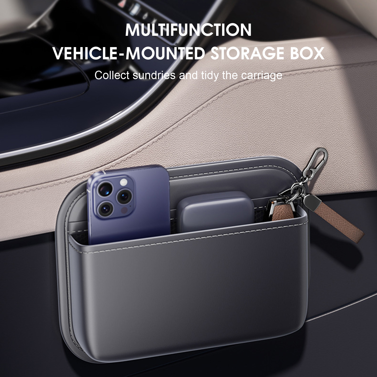 Prosty organizer do samochodu  – Phone Accessories Organizer recenzja i cena